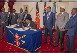 Kenyatta signs long-awaited petroleum law