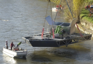 Four river turbines put in service in Lyon